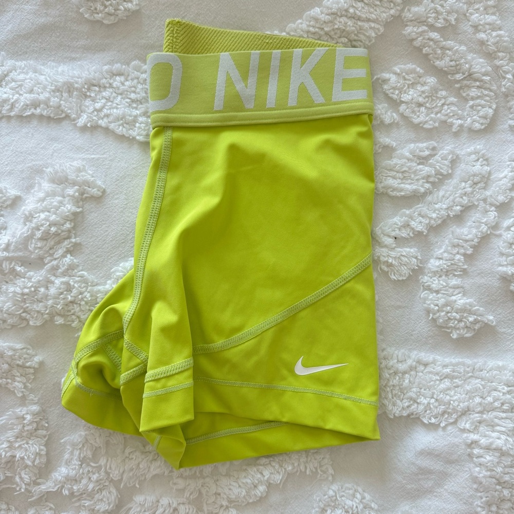 Chartreuse Gym Shorts